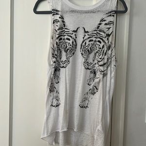 Chaser brand tank top with tigers
